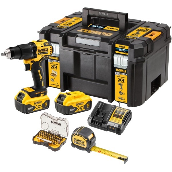 DeWalt DCZ100P2KT-QW Akku-Schlagbohrschrauber-Set